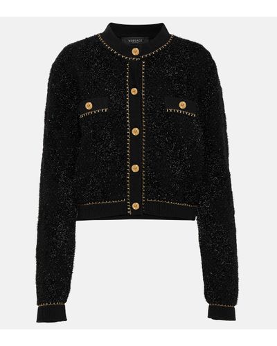 Versace Medusa Wool-blend Cardigan - Black