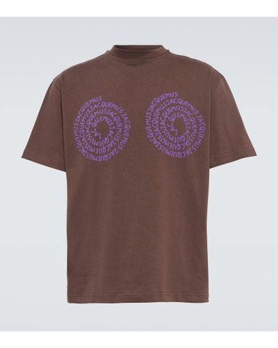 Jacquemus Printed Cotton T-shirt - Brown