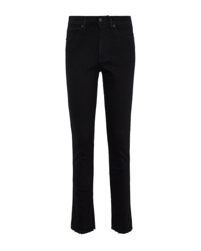 3x1 Kaya Skinny Split-cuff Jeans - Black