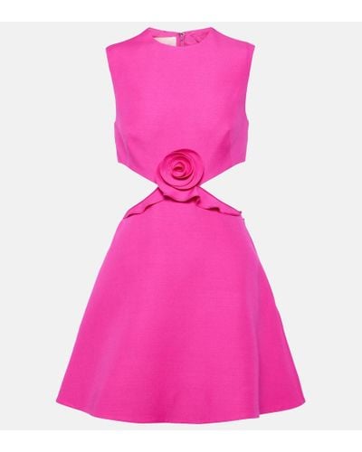 Valentino Minikleid aus Crepe Couture - Pink