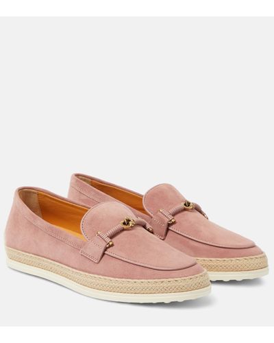 Tod's Mocassins en daim - Rose