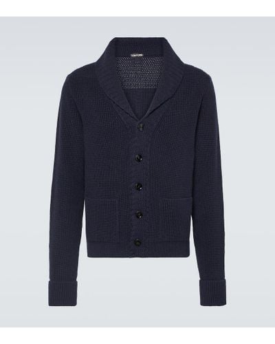 Tom Ford Cardigan aus Kaschmir - Blau