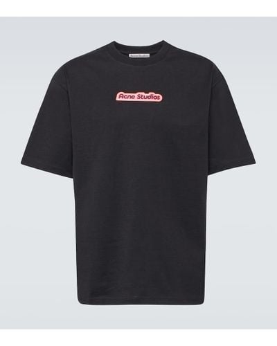 Acne Studios Camiseta de algodon - Negro