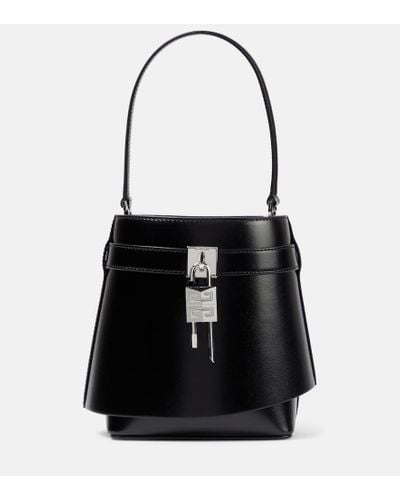 Givenchy Bucket-Bag Shark Lock aus Leder - Schwarz