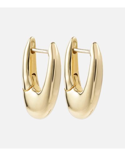 Melissa Kaye Lulu Small 18kt Gold Hoop Earrings - Metallic