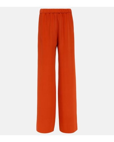 Valentino Cady Couture Wide-leg Trousers - Orange