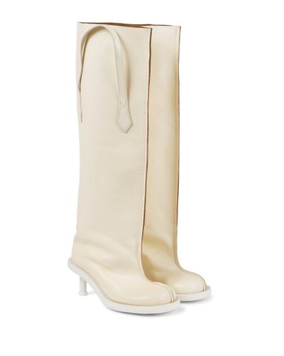 Acne Studios Leather Knee-high Boots - Natural