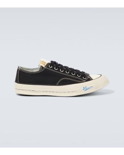 Visvim Skagway Lo Canvas Sneakers - Black