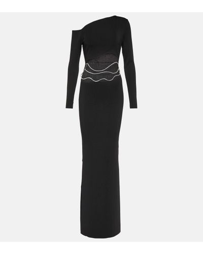AYA MUSE Lero One-shoulder Cutout Maxi Dress - Black