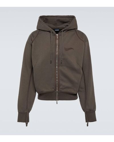 Jacquemus The Zip-up Camargue Sweater - Brown