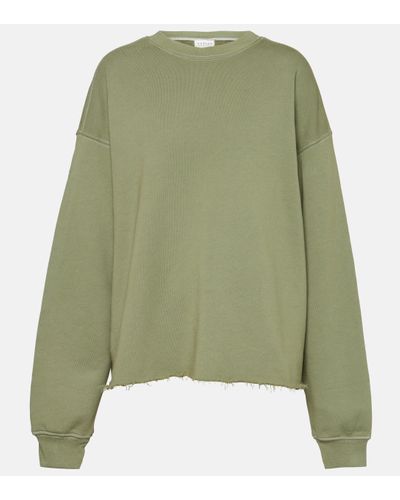 Velvet Dax Cotton Sweatshirt - Green