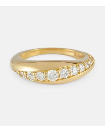 Melissa Kaye Remi 18kt Gold Ring With Diamonds - Metallic