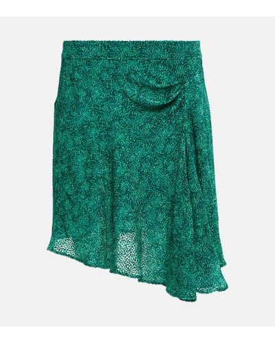 Isabel Marant Selena Asymmetric Miniskirt - Green