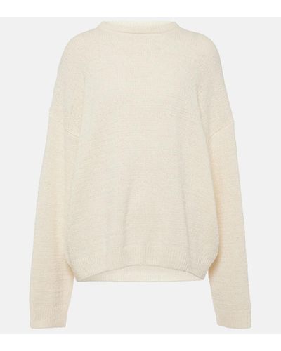 Totême Pullover aus einem Baumwollgemisch - Weiß