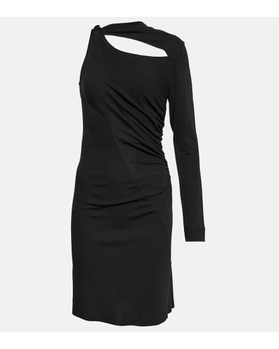 Victoria Beckham Asymmetrical Cutout Minidress - Black