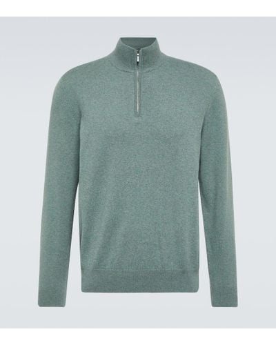Loro Piana Cashmere Half-zip Sweater - Green