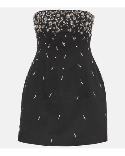 Jonathan Simkhai Arta Embellished Bustier Minidress - Black