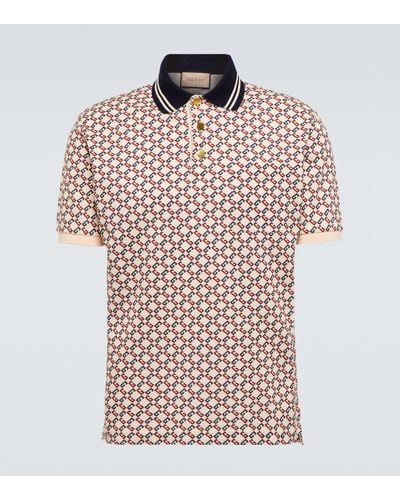 Gucci GG Stretch-cotton Polo Shirt - Multicolour