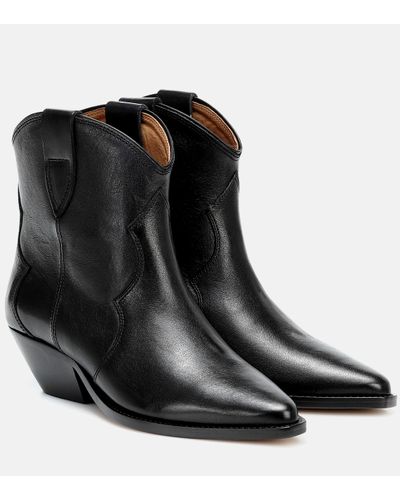 Isabel Marant Dewina Leather Bootie - Black