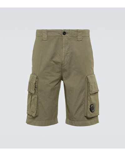 C.P. Company Cargo-Shorts aus Twill - Grün
