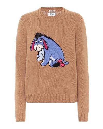 Miu Miu X Disney® jersey de lana virgen - Azul