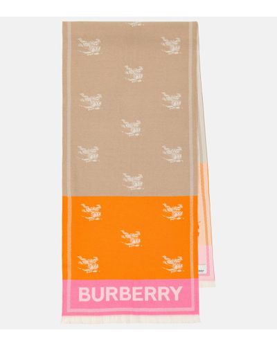 Burberry Bufanda EKD de lana - Naranja