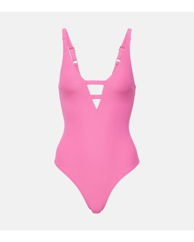 Heidi Klein Open-back Swimsuit - Pink