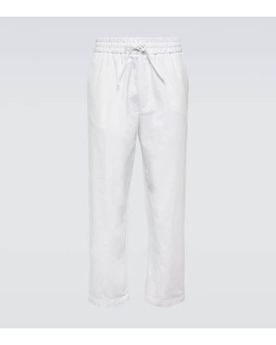 Lardini Pantalones deportivos de algodon - Blanco