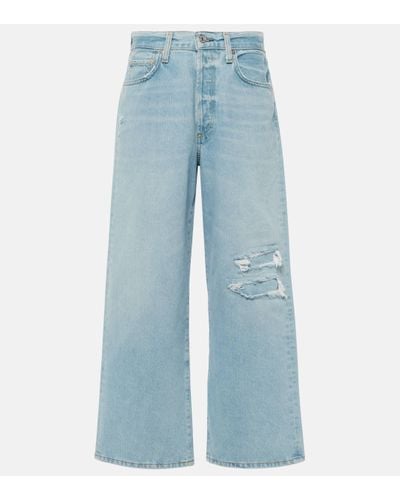 Citizens of Humanity Pina Low-rise Wide-leg Jeans - Blue