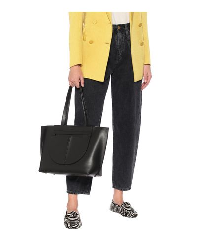 tod's pocket medium leather shopper