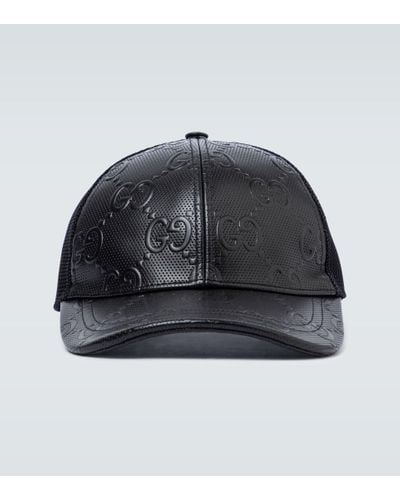Gucci Cappellino da baseball con motivo GG in rilievo - Nero