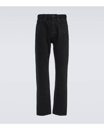 Balenciaga Mid-rise Straight Jeans - Black