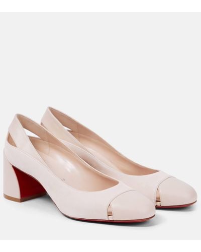 Christian Louboutin Miss Duvette Leather Court Shoes - Pink
