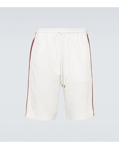 Gucci Jacquard Cotton Jersey Shorts - White