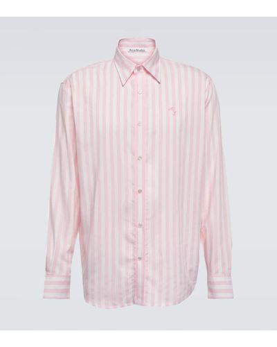 Acne Studios Striped Shirt - Pink