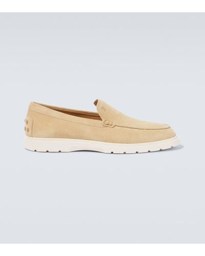 Tod's Slip-on Suede Loafers - White