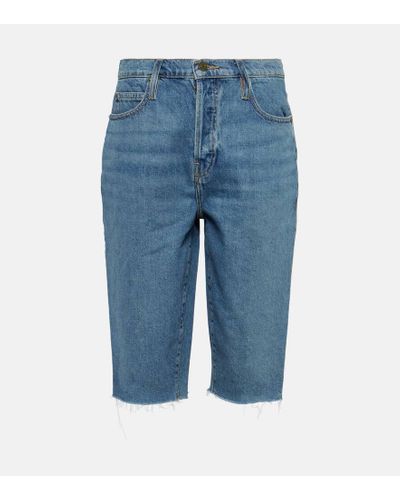 FRAME Jeansshorts The Cycling - Blau