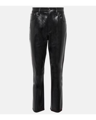 Citizens of Humanity Jolene High-rise Slim-fit Trousers - Black