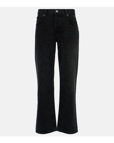 Citizens of Humanity Neve Low-rise Straight Jeans - Black