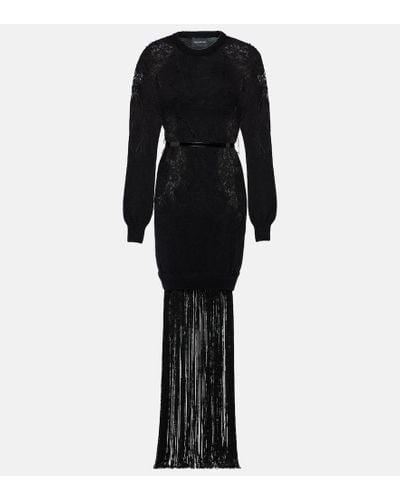 Costarellos Kleid aus Haekelstrick - Schwarz