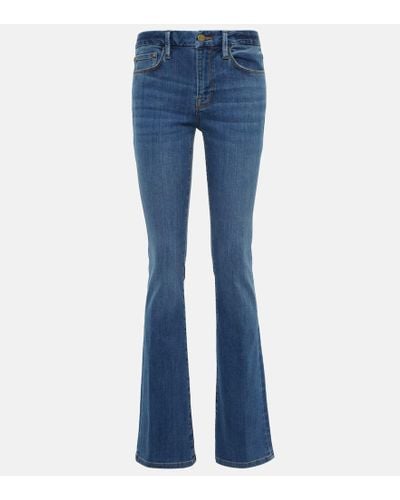 FRAME Mid-Rise Jeans Le Mini Boot - Blau