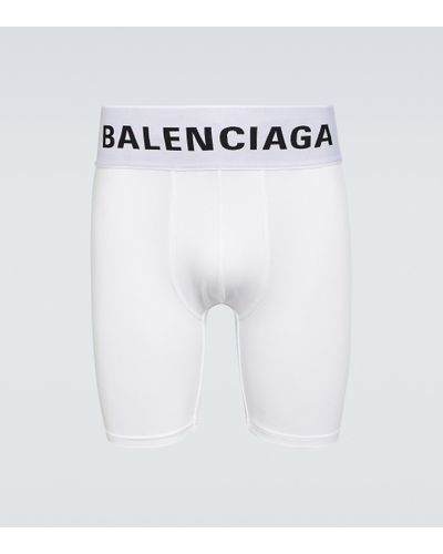 Balenciaga Boxershorts aus Jersey - Weiß