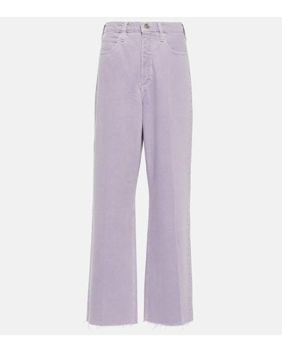 FRAME Le High 'n' Tight Wide-leg Jeans - Purple