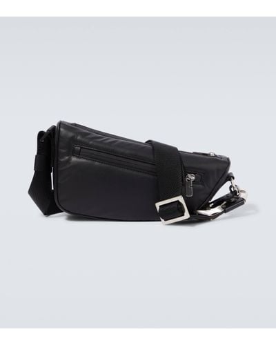 Burberry Sac a bandouliere Shield Mini en cuir - Noir