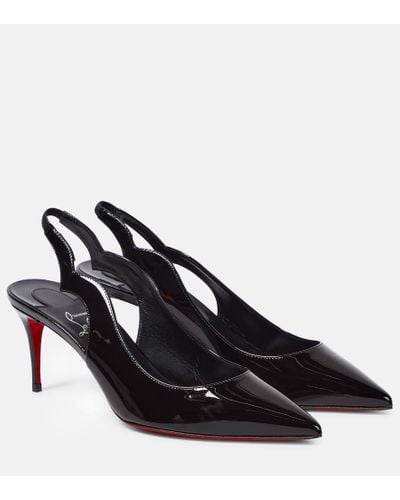 Christian Louboutin Pumps slingback Hot Chick Sling in vernice - Nero