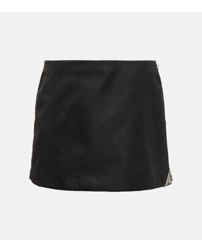 Prada Mini-jupe en Re-Nylon - Noir