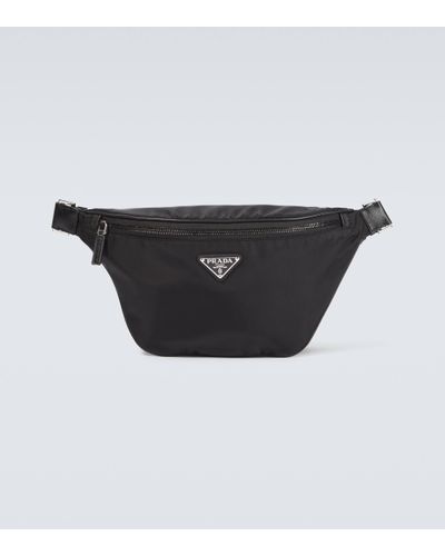 Prada Re-nylon Logo Belt Bag - Black