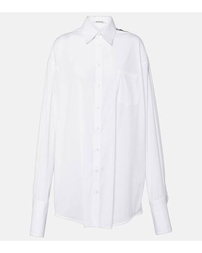 Peter Do Oversized Cotton-blend Shirt - White