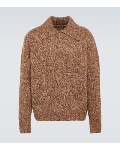 Dries Van Noten Wool-blend Sweater - Brown