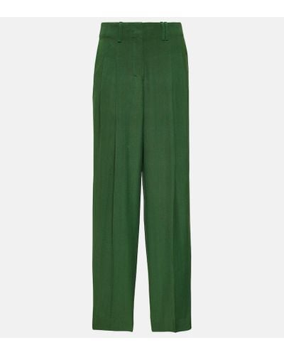 Jacquemus Le Pantalon Titolo High-rise Wide-leg Pants - Green